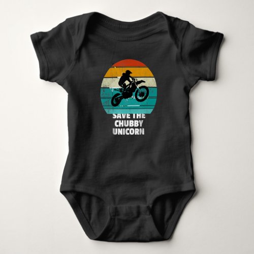 Dirt Bike Motocross Motorcycle Gift For Men Baby Bodysuit