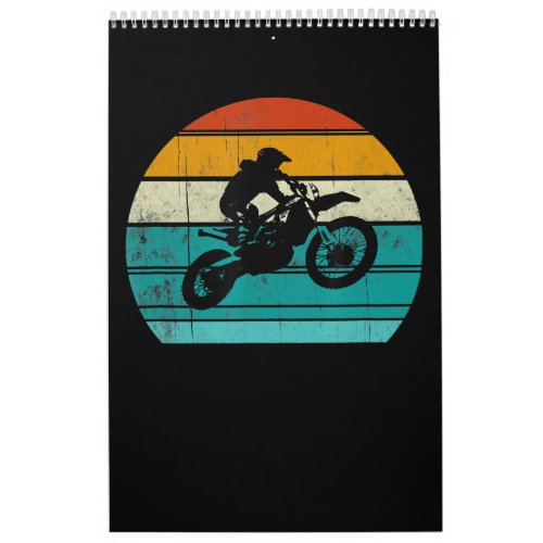 Dirt Bike Motocross Motorcycle Gift For Men Calendar