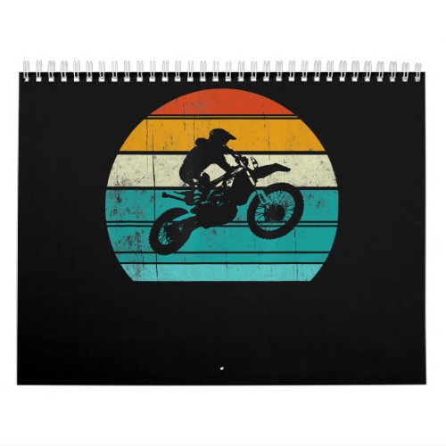 Dirt Bike Motocross Motorcycle Gift For Men Calendar