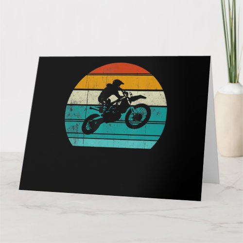 Dirt Bike Motocross Motorcycle Gift For Men Card