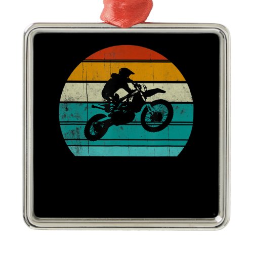 Dirt Bike Motocross Motorcycle Gift For Men Metal Ornament