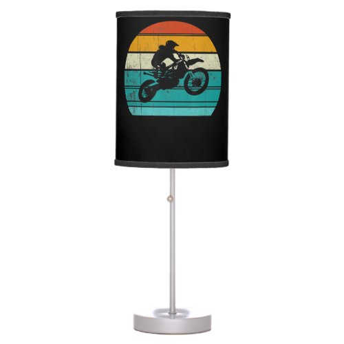 Dirt Bike Motocross Motorcycle Gift For Men Table Lamp