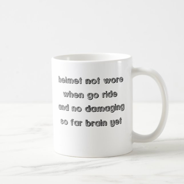 Dirt Bike Motocross Mug - Brain Damage (Right)
