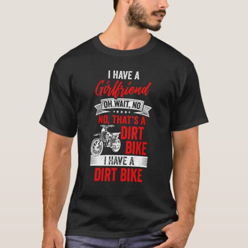 Dirt Bike Motocross MX Rider Girlfriend Off Road R T_Shirt