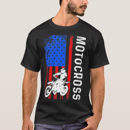 Dirt Bike Motocross MX Rider Off Road Racing Premi T_Shirt