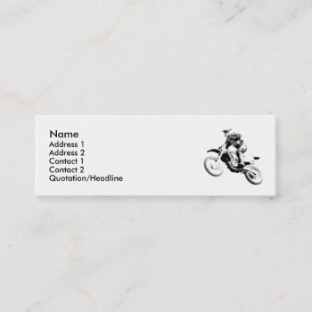 Dirt Bike Motocross Profile Card by allanGEE at Zazzle