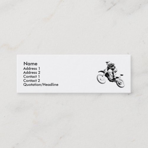 Dirt Bike Motocross Profile Card