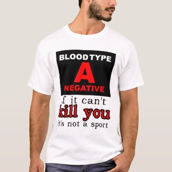 Dirt Bike Motocross Shirt - Blood Type A Negative by allanGEE at Zazzle