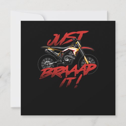 Dirt Bike Motorbike Motorcycle Motocross Gift Invitation