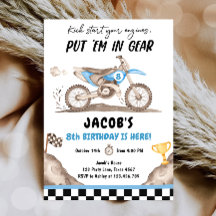 Dirt Bike Motorcross Racing Biking Boy Birthday