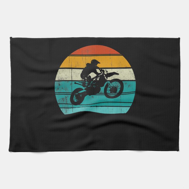 Dirt Bike Motorcycle Gift For Men Kitchen Towel (Horizontal)