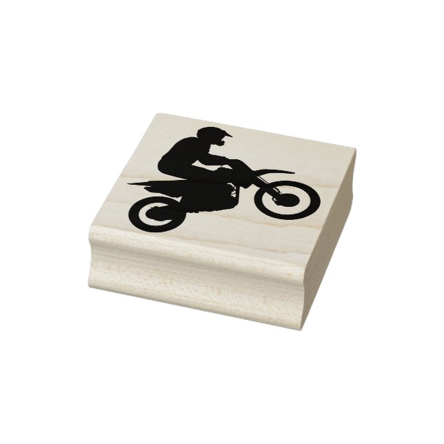 Dirt Bike Motorcycle / Motocross Rubber Stamp (Stamp)