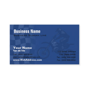Dirt Bike, Motorcycle Racing, MX Team Contact Business Card