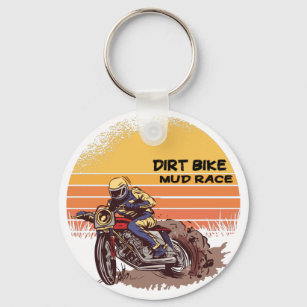 Dirt Bike Mud Race, Scklamm Rennen Keychain