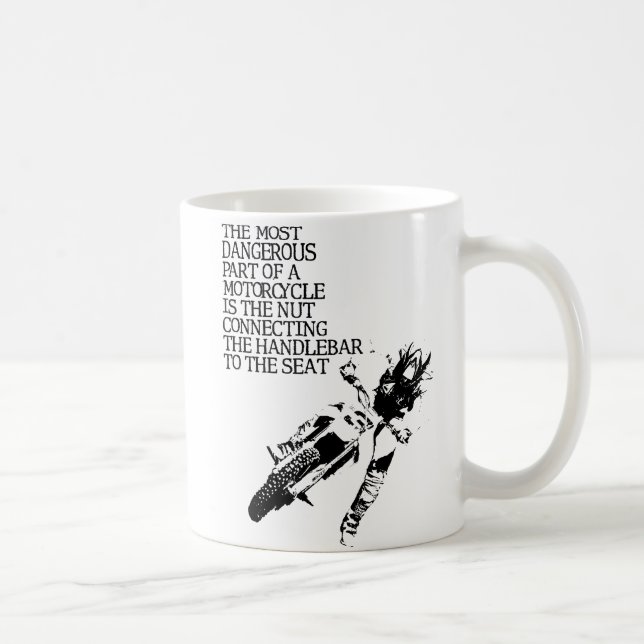 Dirt Bike Nut Motocross Funny Mug Humor (Right)