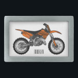Dirt bike off-road motorcycle / motocross cartoon belt buckle<br><div class="desc">Dirt bike off-road motorcycle / motocross cartoon</div>