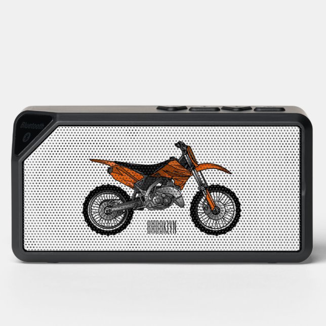Dirt bike off-road motorcycle / motocross cartoon bluetooth speaker (Front)