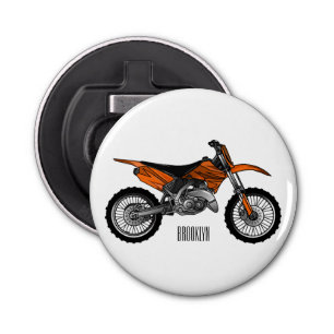 Dirt bike off-road motorcycle / motocross cartoon bottle opener