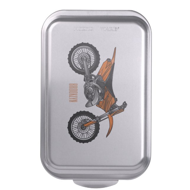 Motorcycle cake outlet pan