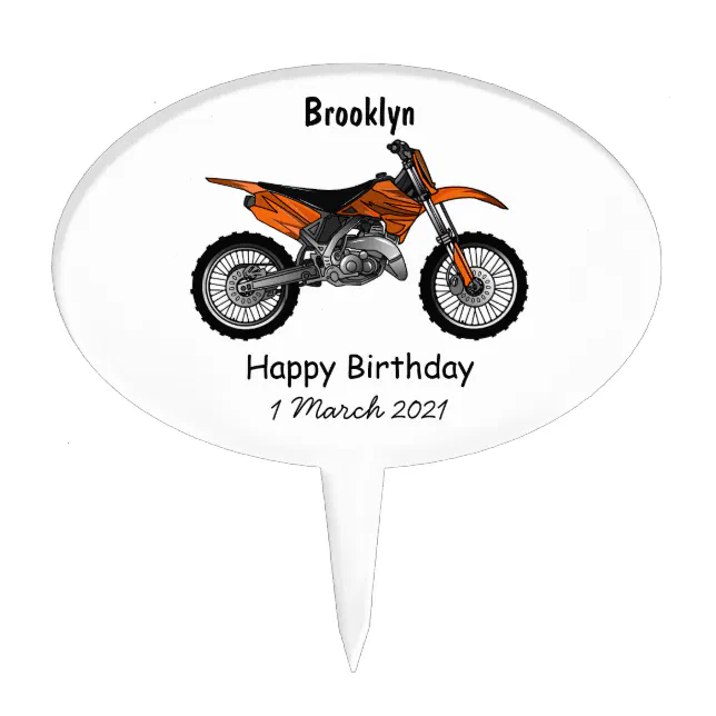 Ktm Bike Logo 69 Gloves Edible Cake Topper Image ABPID11519 – A Birthday  Place