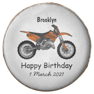 Dirt bike off-road motorcycle / motocross cartoon chocolate covered oreo