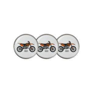 Dirt bike off-road motorcycle / motocross cartoon golf ball marker