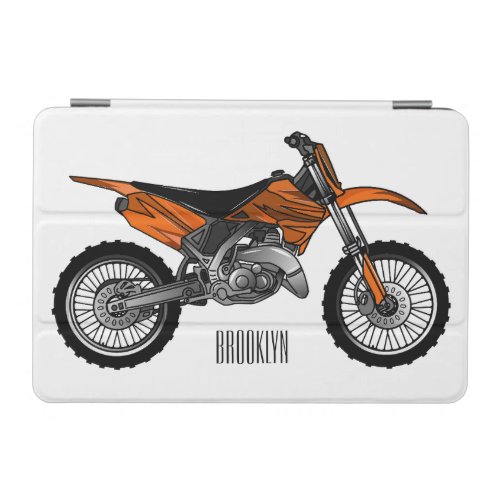 Dirt bike off_road motorcycle  motocross cartoon iPad mini cover