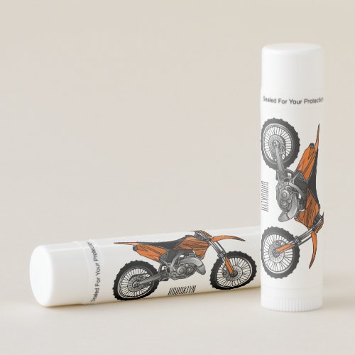 Dirt bike off_road motorcycle  motocross cartoon  lip balm