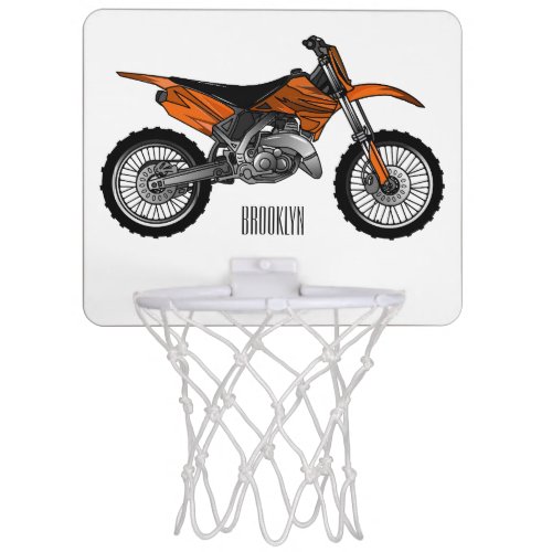 Dirt bike off_road motorcycle  motocross cartoon mini basketball hoop