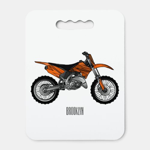 Dirt bike off_road motorcycle  motocross cartoon seat cushion