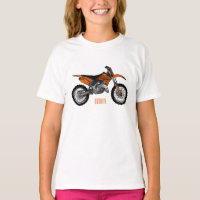 Dirt bike off-road motorcycle / motocross cartoon