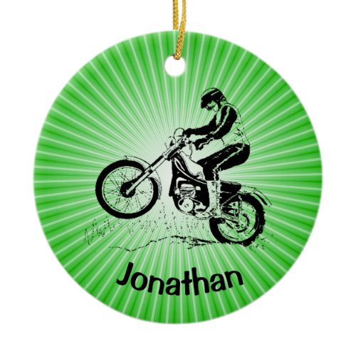 Dirt Bike Ornament