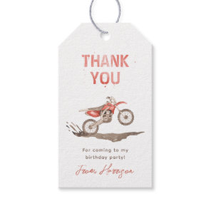 Dirt Bike Party Favor Tags | Racing Favor Tags