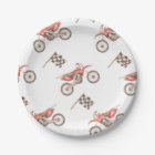 Dirt Bike Party Paper Plates | Bike Paper Plates