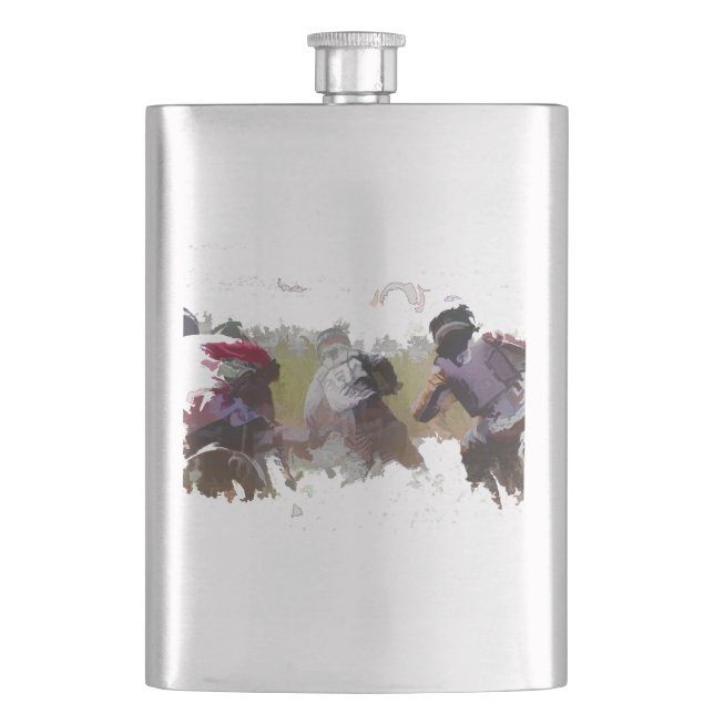 Dirt-bike Racers Flask (Front)