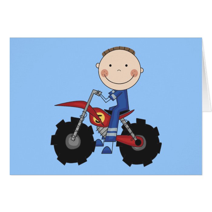 Dirt Bike Racing Tshirts and Gifts Greeting Cards