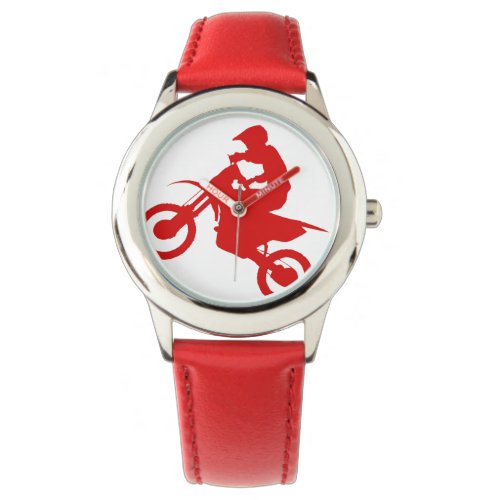 DIRT BIKE  red  Watch