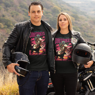 Dirt bike rider dog dad dog mom adventure T-Shirt
