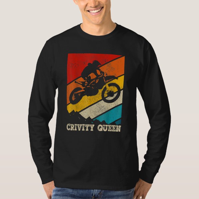 Dirt Bike Rider Gravity Check Motocross Gravity Qu T-Shirt (Front)
