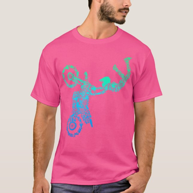 Dirt Bike Rider Motocross Enduro Dirt Biking Boys T-Shirt (Front)