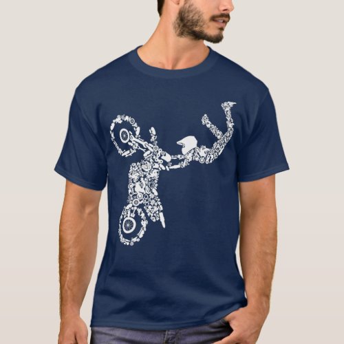 Dirt Bike Rider Motocross Enduro Dirt Biking Men T_Shirt
