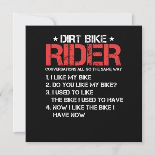 Dirt Bike Rider Motocross Motorcycle Motorbike Gif Invitation