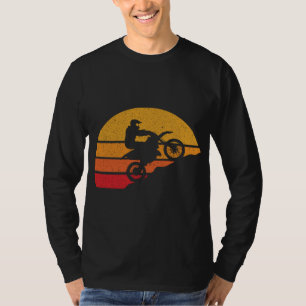 Dirt Bike Rider Motocross Retro Enduro Dirt Biking T-Shirt