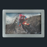 Dirt bike rider throw pillow belt buckle<br><div class="desc">Dirt bike rider</div>