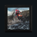 Dirt bike rider throw pillow gift box<br><div class="desc">Dirt bike rider</div>