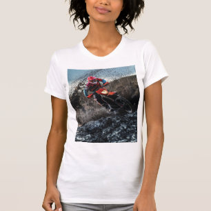 Dirt bike rider throw pillow T-Shirt