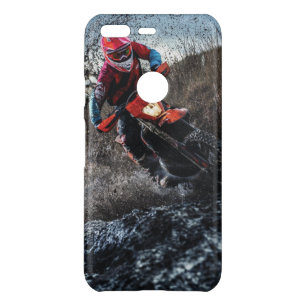 Dirt bike rider throw pillow uncommon google pixel case