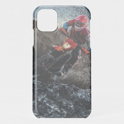 Dirt bike rider throw pillow iPhone 11 case