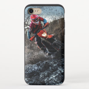 Dirt bike rider throw pillow iPhone 8/7 slider case