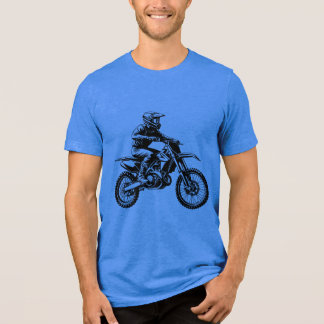 Dirt Bike Rider Tri-Blend Shirt